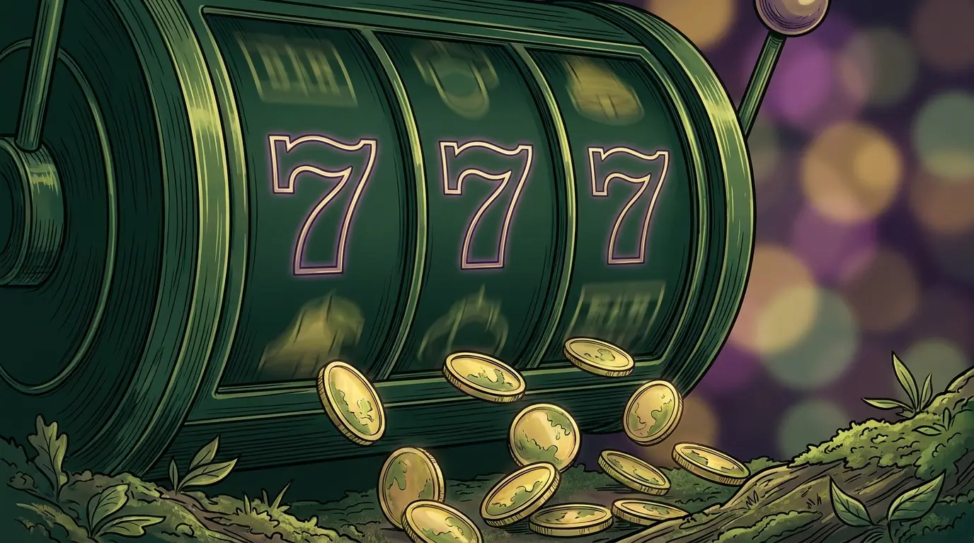 Slot aparati sa zlatnim kovanicama i sjajnim svjetlima